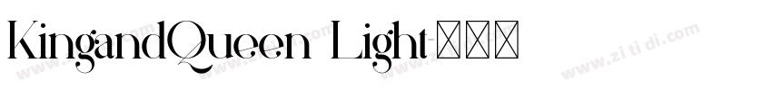 KingandQueen Light字体转换